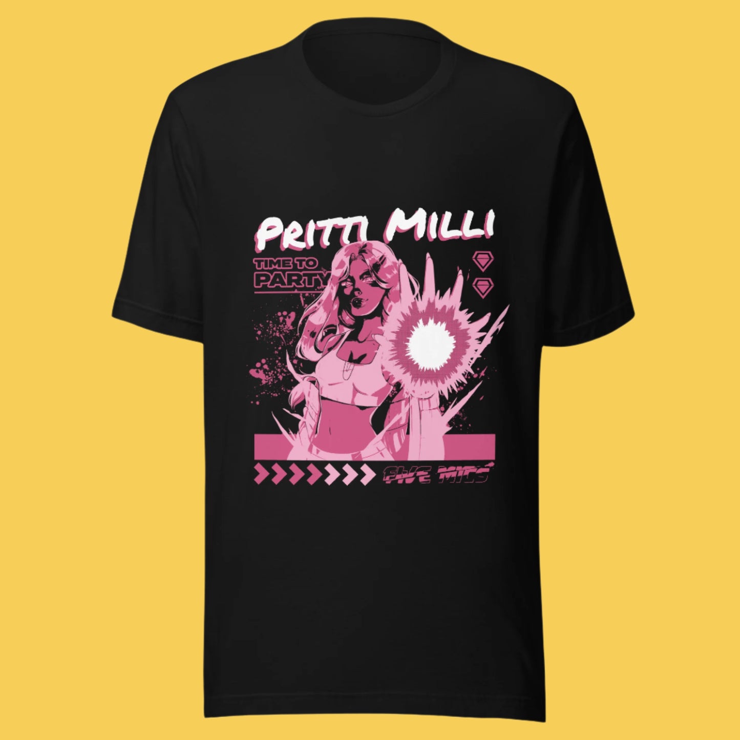 Pritti Milli Time To Party Shirt - Black