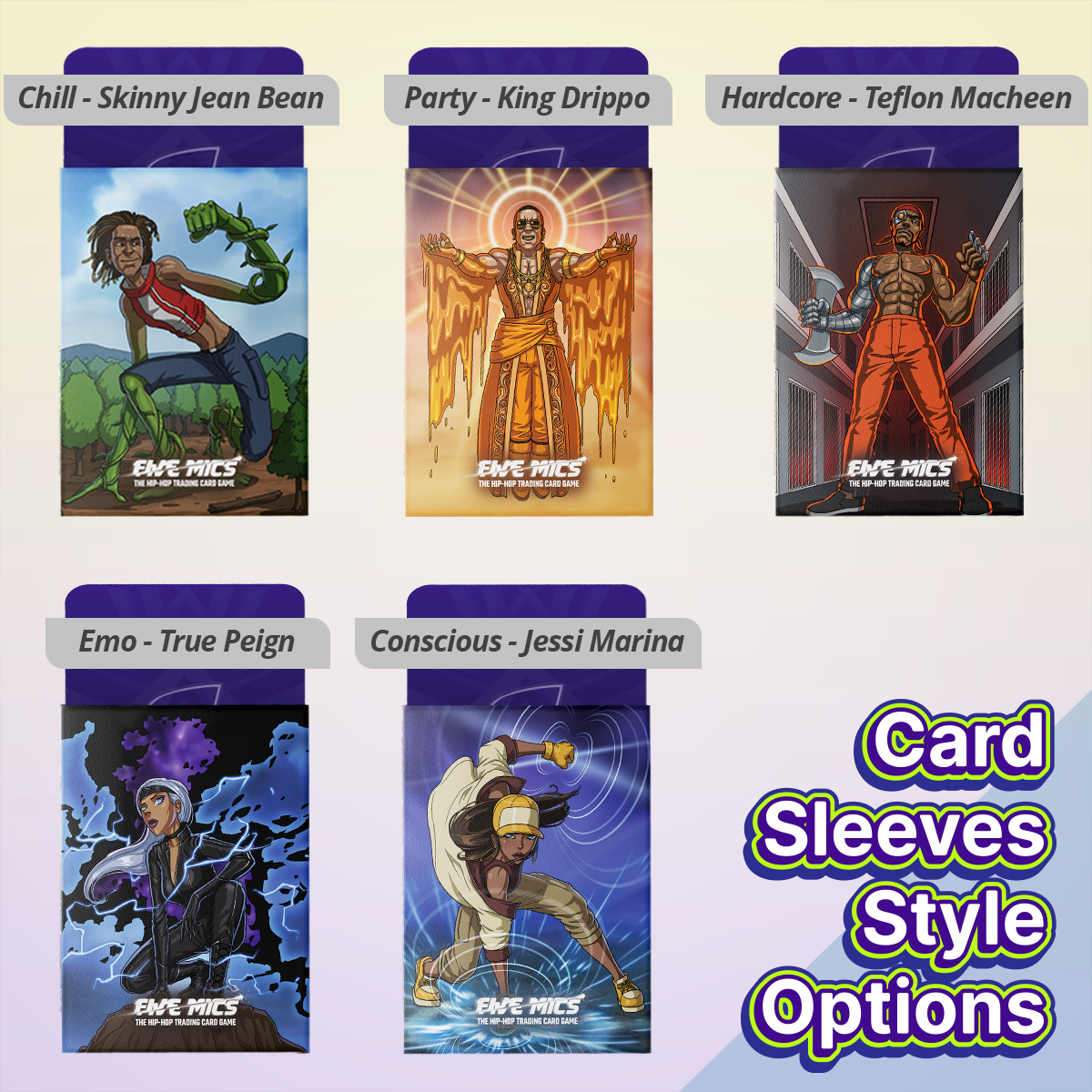 Five Mics Card Sleeves - All Variants