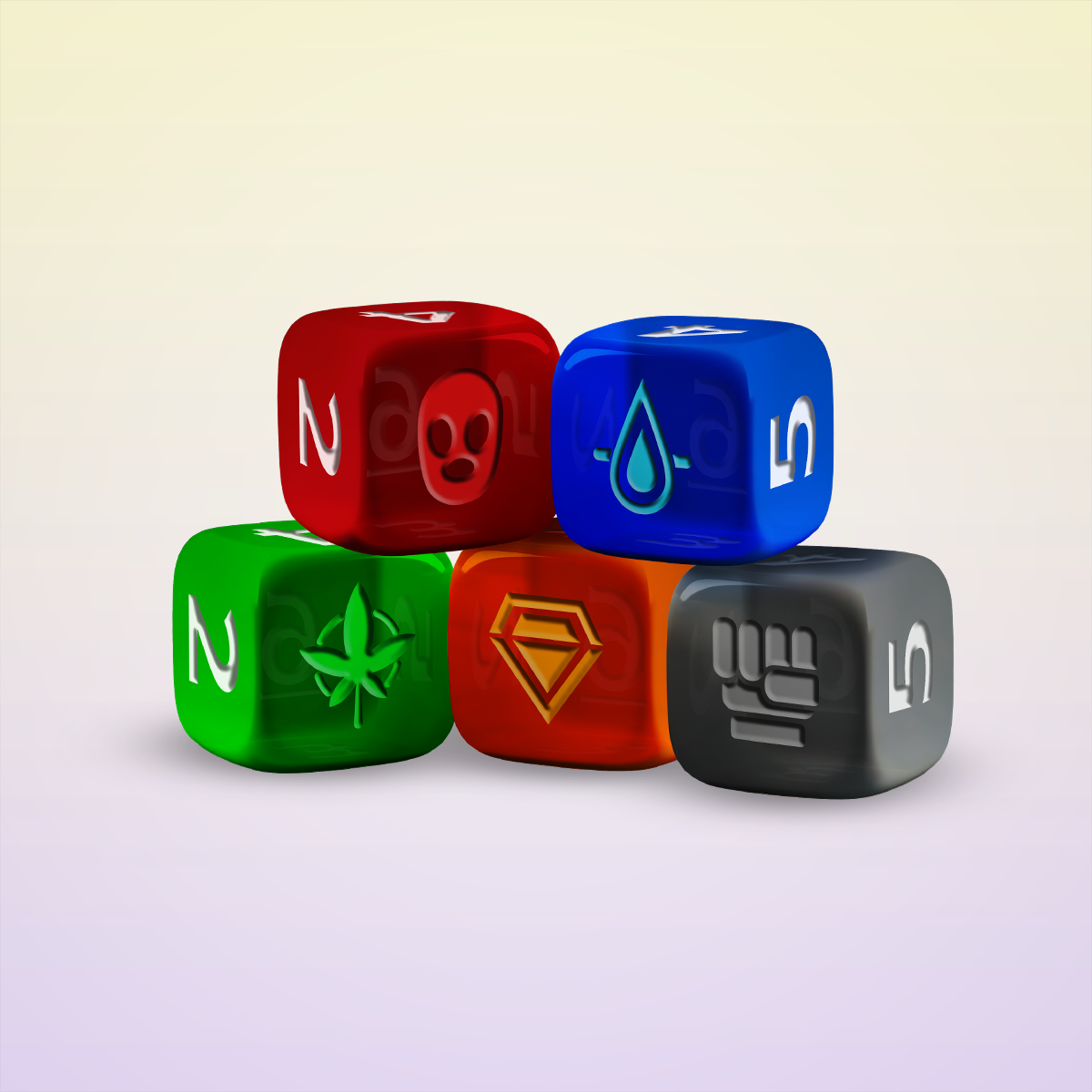 Five Mics Dice - All 5 Styles