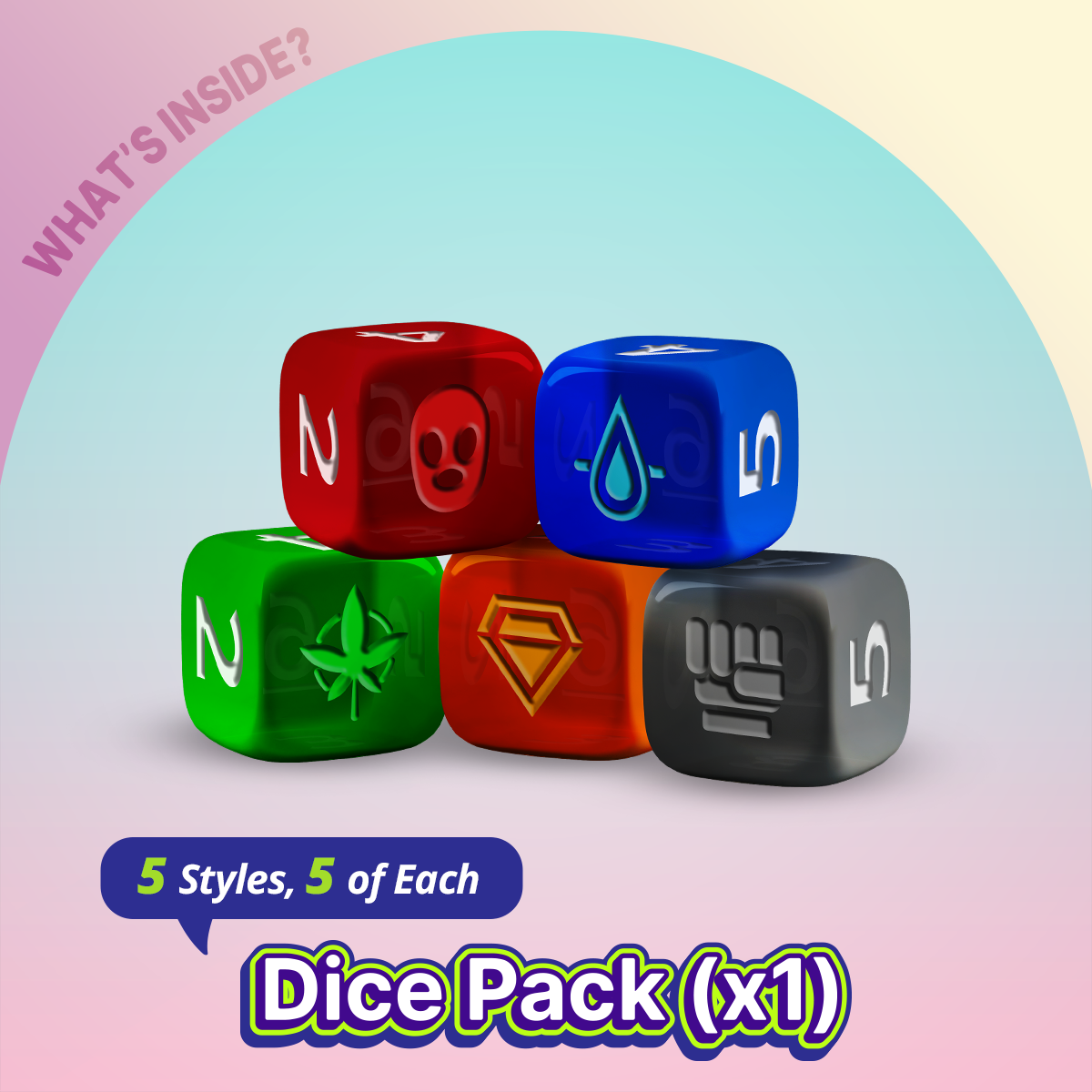 What's Inside: Gold Bundle - Dice Pack (x1)