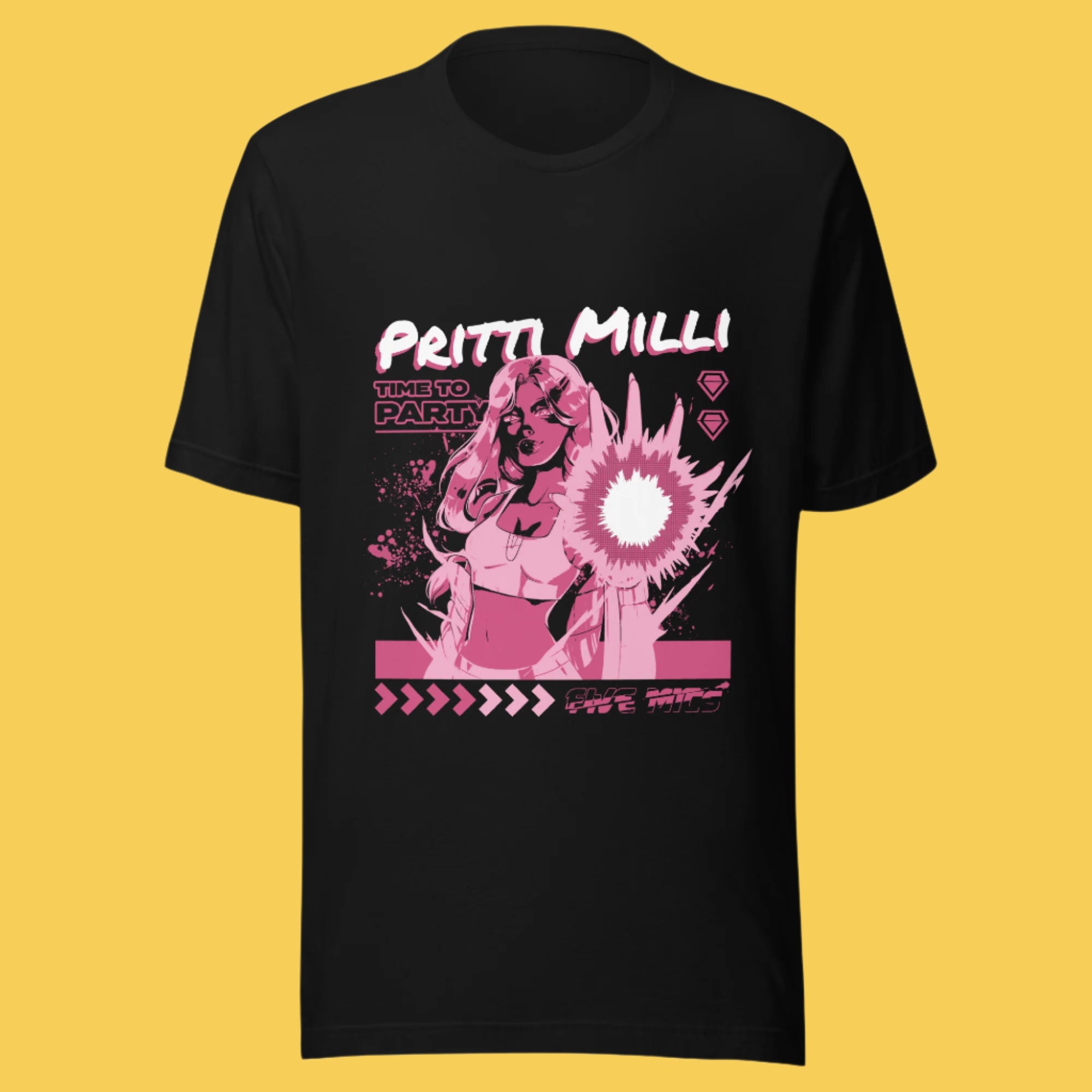 Pritti Milli Time To Party Shirt - Black