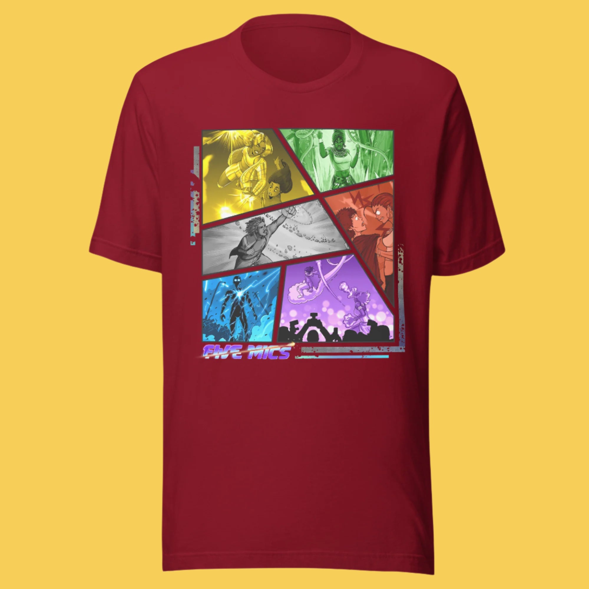 The Five Mics Road To Legend Shirt - Cardinal Red