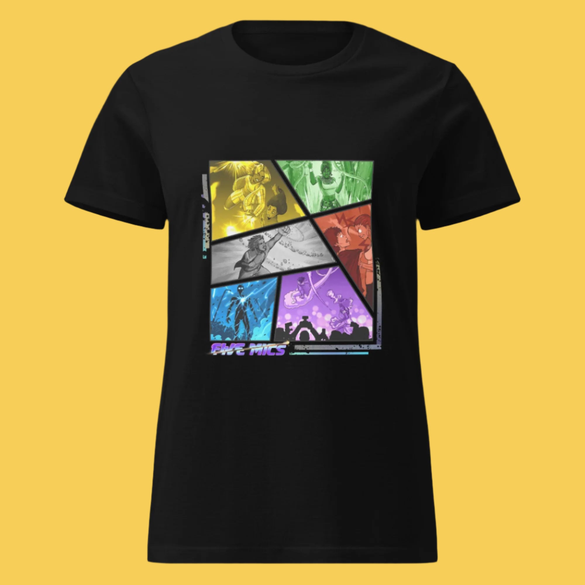Women's The Five Mics Road To Legend Shirt - Black