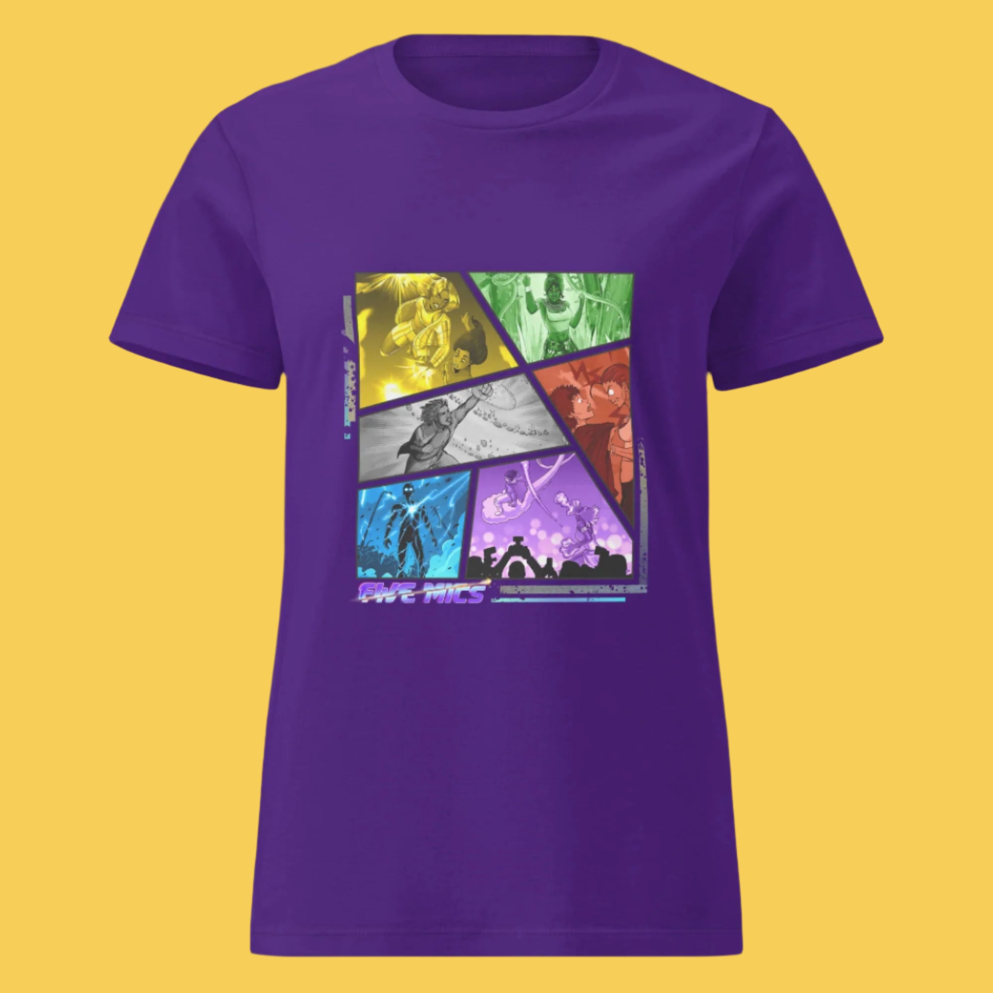 Women's The Five Mics Road To Legend Shirt - Five Mics Purple