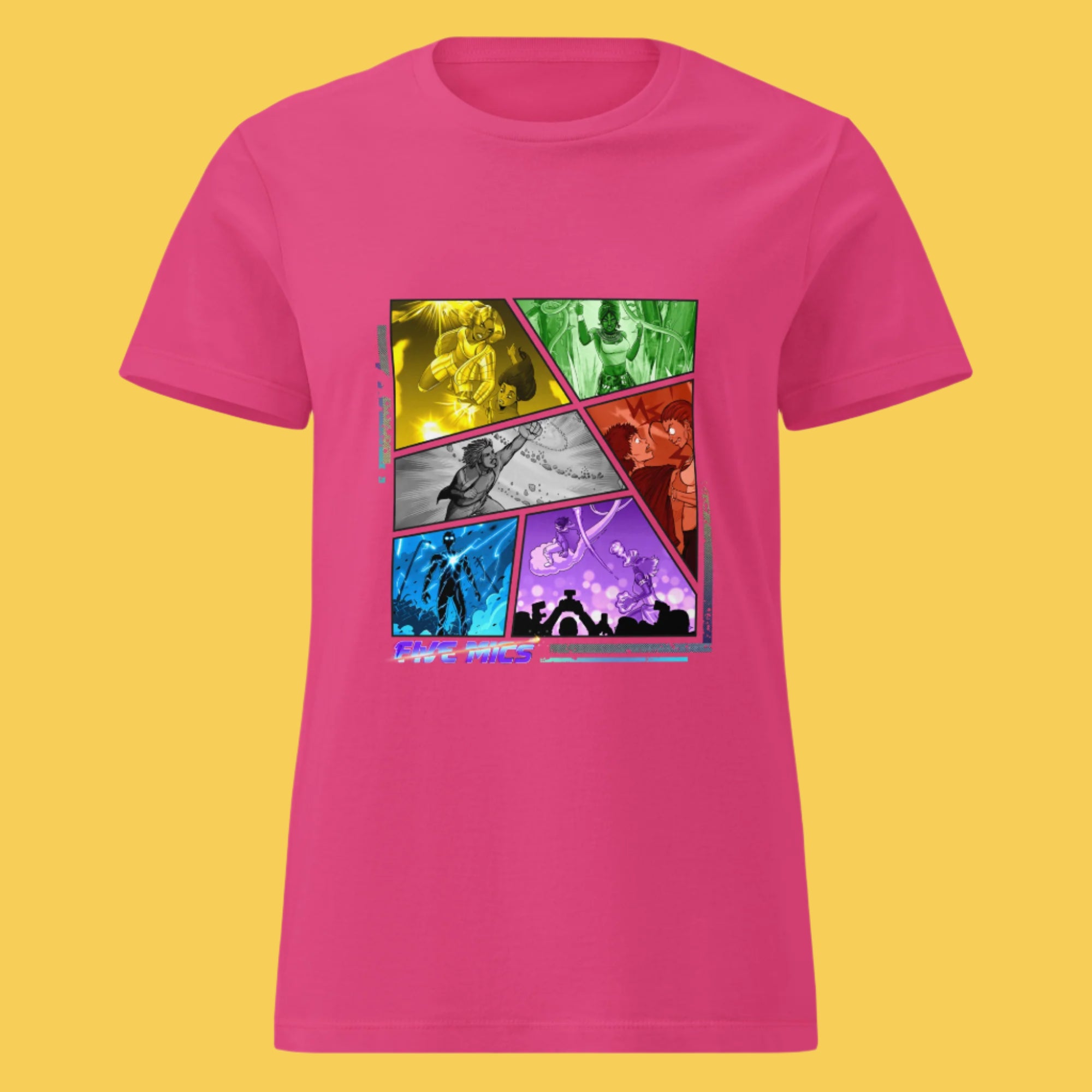 Women's The Five Mics Road To Legend Shirt - Pritti Pink