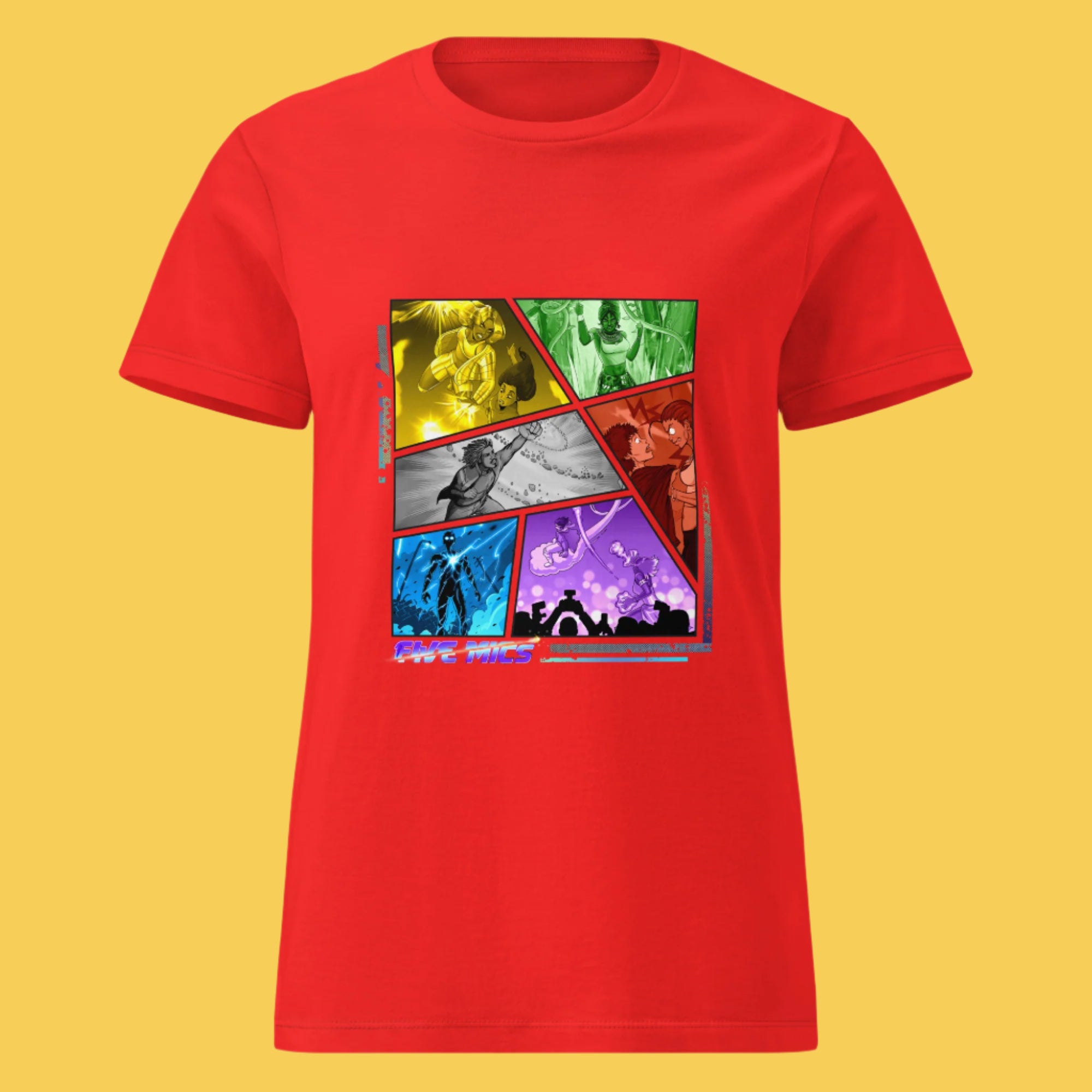 Women's The Five Mics Road To Legend Shirt - Red